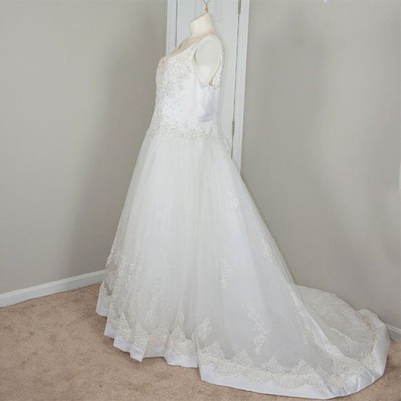 Mori Lee By Madeline Gardner Wedding Dress Size 24 NWT - Picture 3 of 16